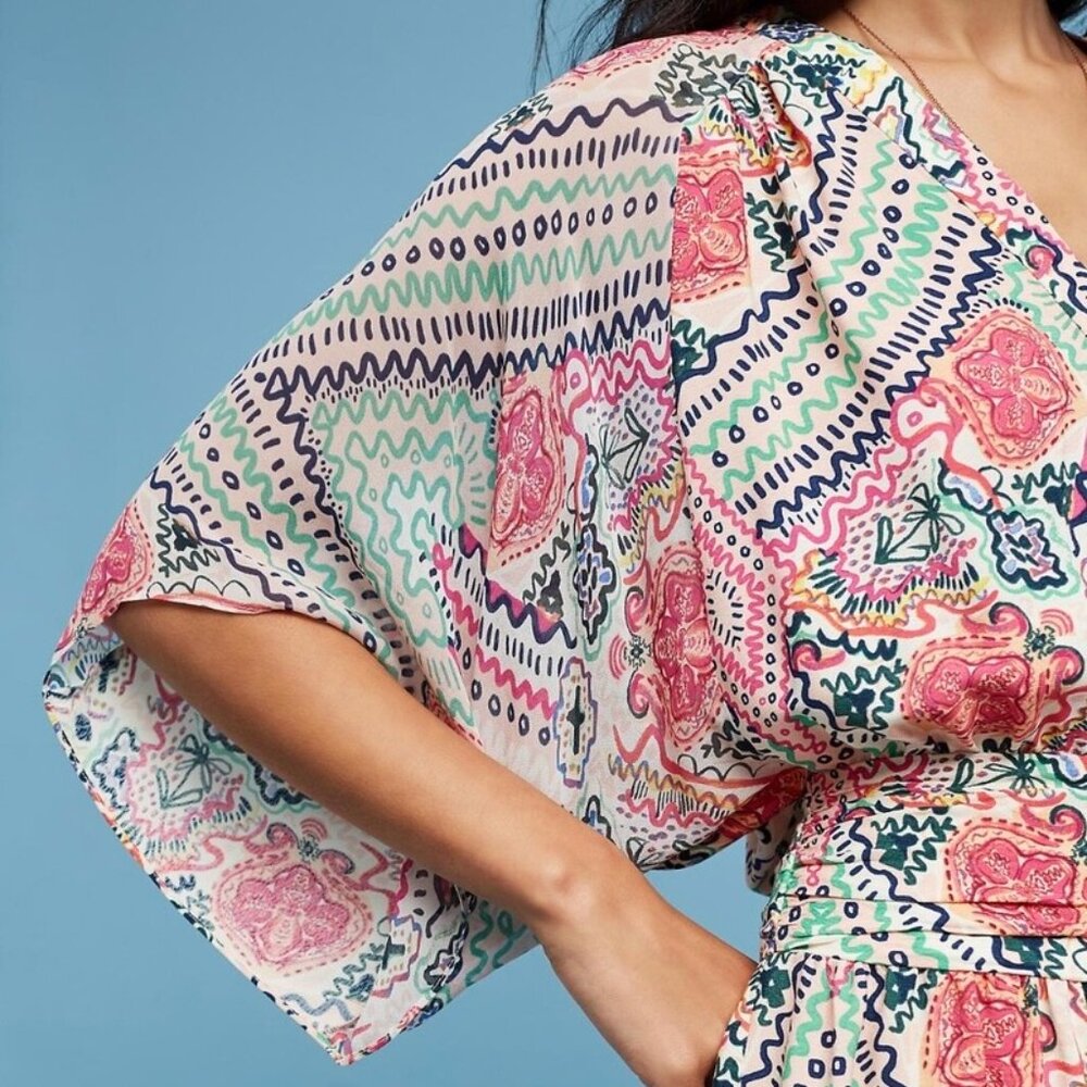 Maeve Open Back Anthropologie Dress Size 6 - Picture 12 of 13